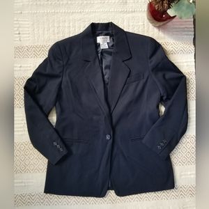 Wool Talbots Dark Gray Blazer